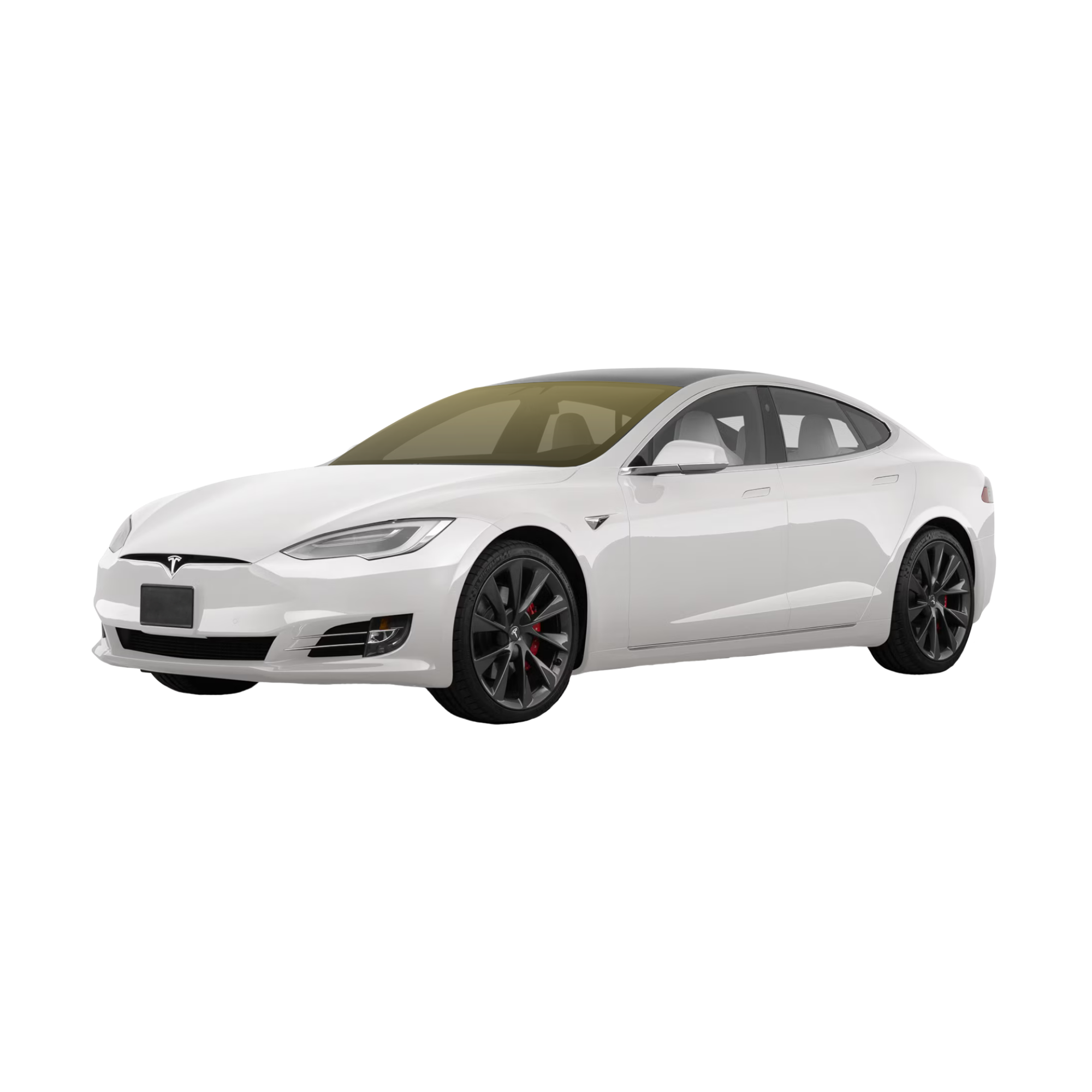 Windshield window tint coverage diagram